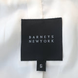 Barneys New York Leather Biker Jacket Cream Size Small