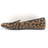 Prada Leopard Print Calf Hair Smoking Slippers Brown Size 36.5 Slip-On Flats