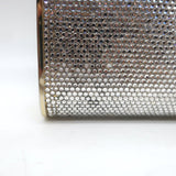 Judith Leiber Swarovski Crystal Minaudiere Mini Box Clutch Silver/Gold