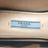 Prada Leopard Print Calf Hair Smoking Slippers Brown Size 36.5 Slip-On Flats