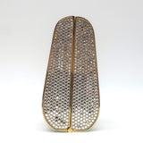Judith Leiber Swarovski Crystal Minaudiere Mini Box Clutch Silver/Gold
