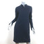 COS Long Sleeve Dress Navy Stretch Cotton Size Small