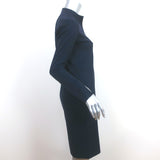 COS Long Sleeve Dress Navy Stretch Cotton Size Small