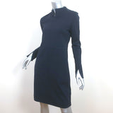 COS Long Sleeve Dress Navy Stretch Cotton Size Small