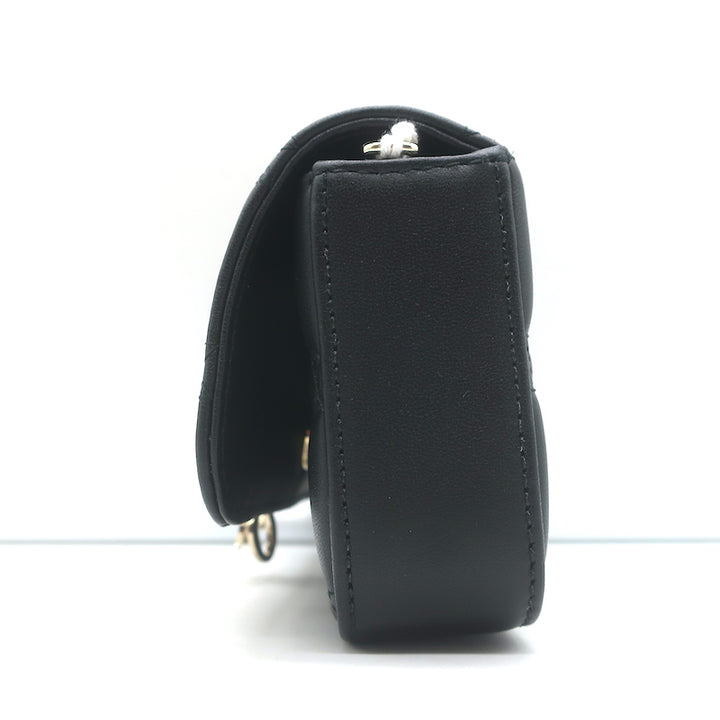 Christian Dior My Dior Talk Phone Pouch Black Cannage Leather Crossbody Bag NEW