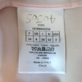 Christian Dior Cuffed Sleeve Button Down Shirt Light Pink Cotton Size US 2