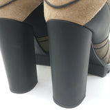 Louis Vuitton Star Trail Lace-Up Ankle Boots Brown Monogram & Suede Size 38