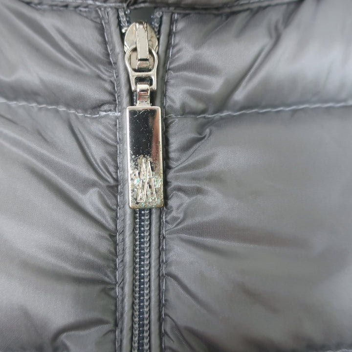 Moncler Lans Packable Down Puffer Jacket Gray Size 1