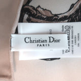 Christian Dior Le Monde 90 Square Scarf Blush Silk Twill NEW