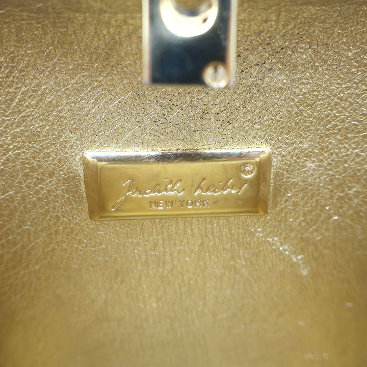 Judith Leiber Swarovski Crystal Minaudiere Mini Box Clutch Silver/Gold