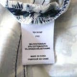 Derek Lam 10 Crosby Kasha Mini Dress Cream/Navy Floral Print Size 4 NEW