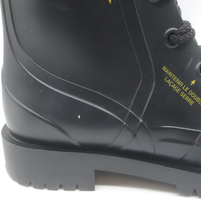 Christian Dior Diorcamp Rubber Combat Boots Black Size 38