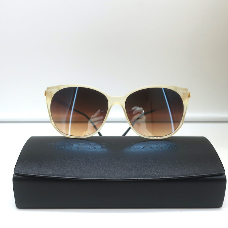 Thierry Lasry Blurry Mirrored Sunglasses Gold/Blue 995
