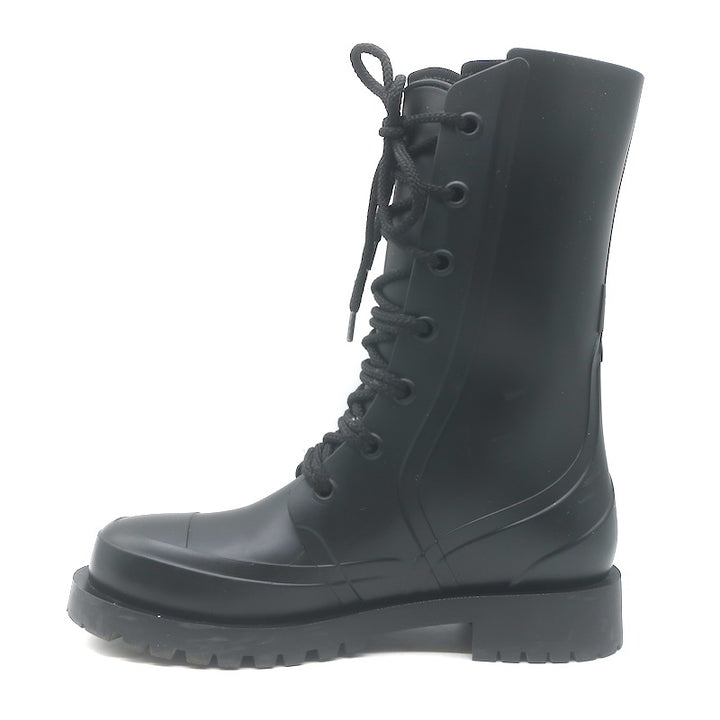 Christian Dior Diorcamp Rubber Combat Boots Black Size 38