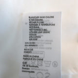 COS Ruffle Top White Cotton-Silk Size 4 Long Sleeve Blouse