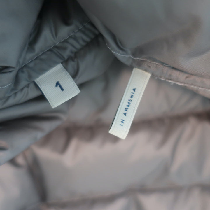 Moncler Lans Packable Down Puffer Jacket Gray Size 1