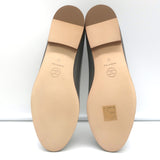 Chanel 15S CC Cap Toe Ballet Flats Gray Patent Leather Size 36 NEW