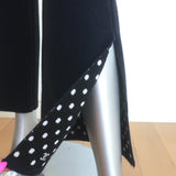 Chanel 24P Cashmere Reversible Cardigan & Wide Leg Pants Set Black/Navy Size 36