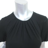 Michael Stars Short Sleeve Tie-Back Dress Black Stretch Jersey Size 2