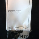 Chanel 24P Cashmere Reversible Cardigan & Wide Leg Pants Set Black/Navy Size 36