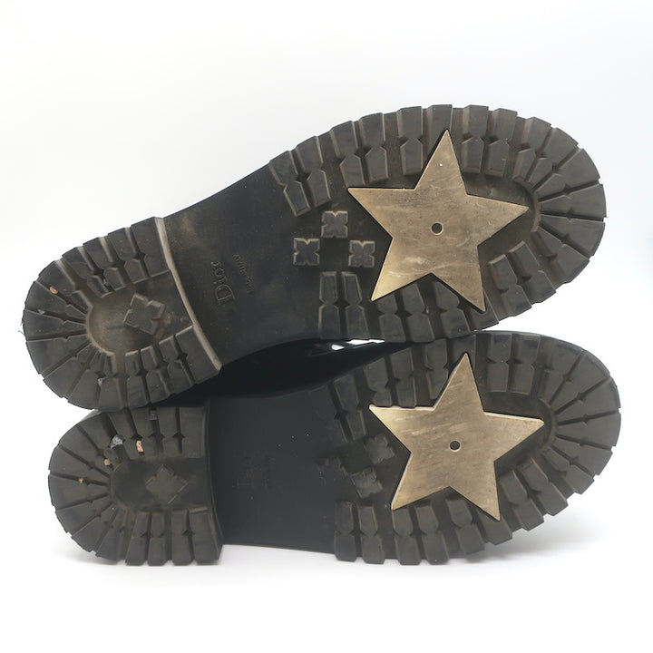Christian Dior Diorcamp Rubber Combat Boots Black Size 38