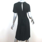 Michael Stars Short Sleeve Tie-Back Dress Black Stretch Jersey Size 2