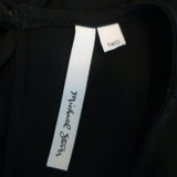 Michael Stars Short Sleeve Tie-Back Dress Black Stretch Jersey Size 2