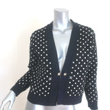 Chanel 24P Cashmere Reversible Cardigan & Wide Leg Pants Set Black/Navy Size 36