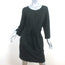 DKNY Tie-Waist Dress Black Stretch Jersey Size Small