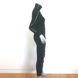 Isabel Marant Gemmy Side-Zip Midi Dress Black Wool-Blend Knit Size 36