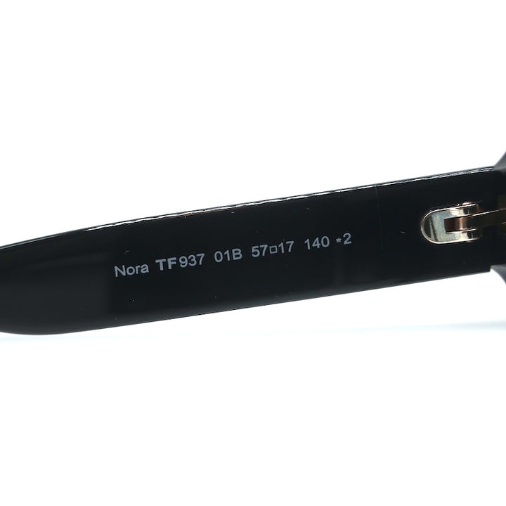 Tom Ford Nora Cat Eye Sunglasses Black TF937 01B
