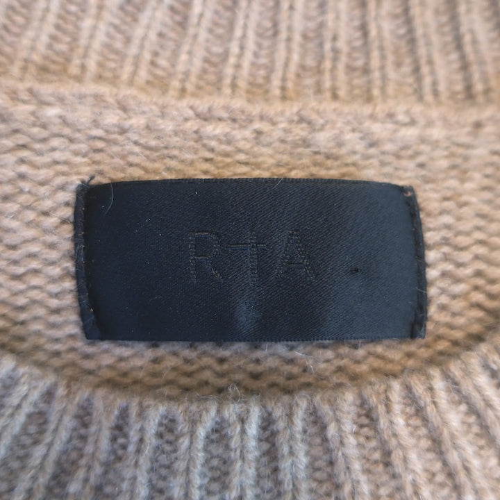 RtA Emma Distressed Cashmere Sweater Camel Size Small