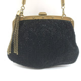 Gucci Tom Ford Tassel Chain Strap Beaded Mini Evening Bag Black