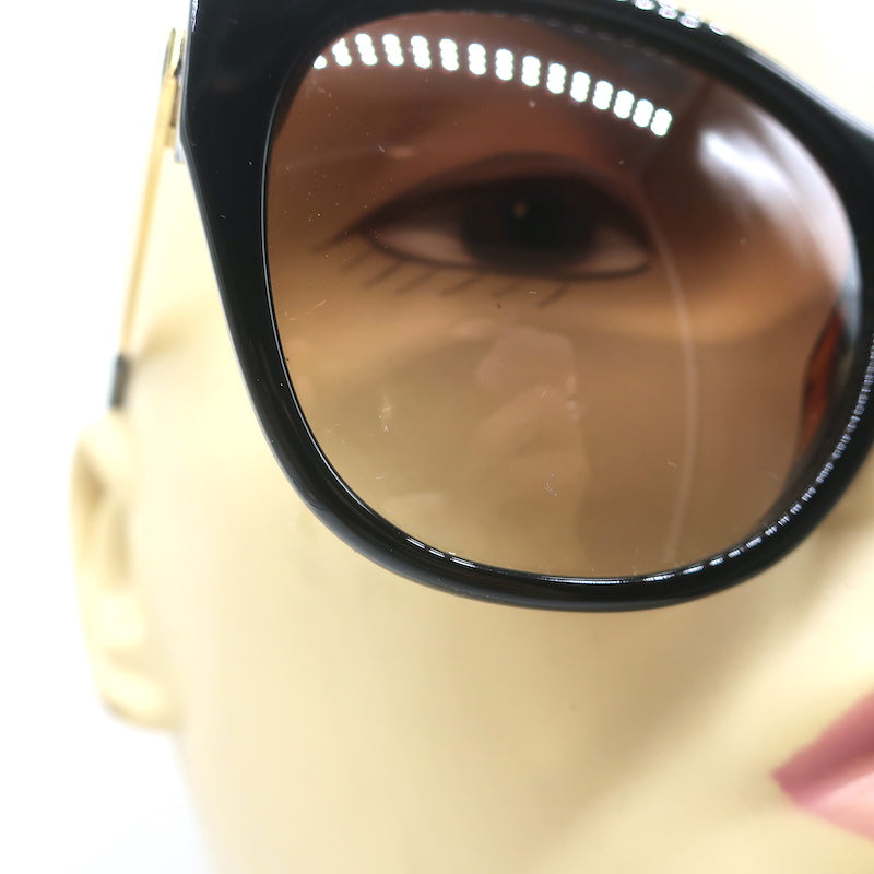 Thierry Lasry Strippy Cat Eye Sunglasses Black