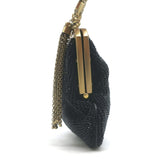 Gucci Tom Ford Tassel Chain Strap Beaded Mini Evening Bag Black