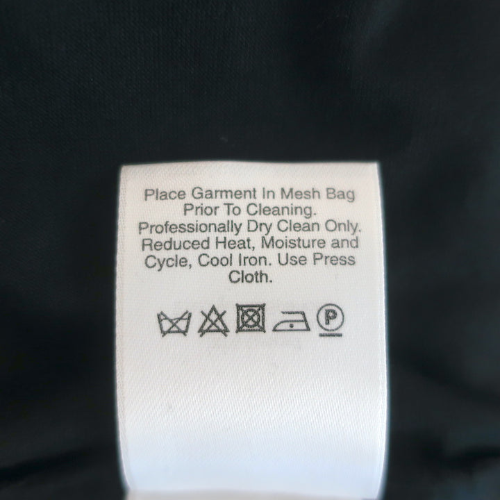 DKNY Tie-Waist Dress Black Stretch Jersey Size Small