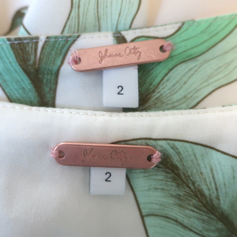 Johanna Ortiz Andean Garden Blouse &amp; Botanist Guide Wrap Skirt Set Cream Size 2