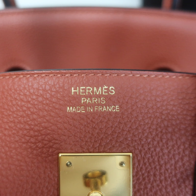 Hermes 2016 Birkin 35 Cuivre Veau Togo Calfskin Leather Gold Hardware