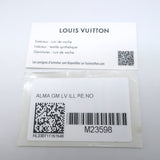 Louis Vuitton Alma GM Scarf Print Bag Eggshell Leather NEW