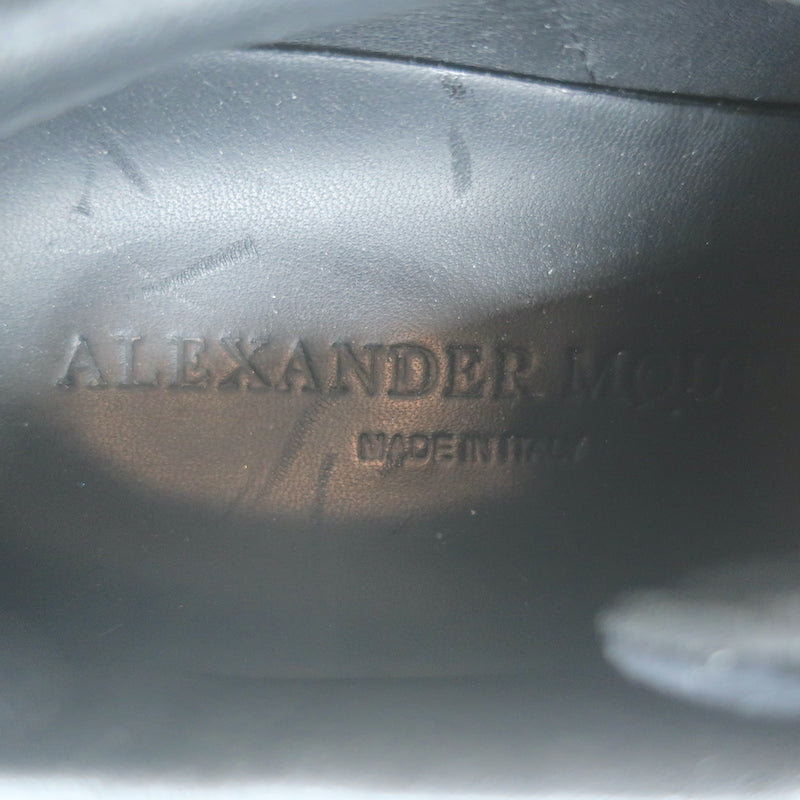 Alexander McQueen Velvet Oversized Sneakers Black Size 36
