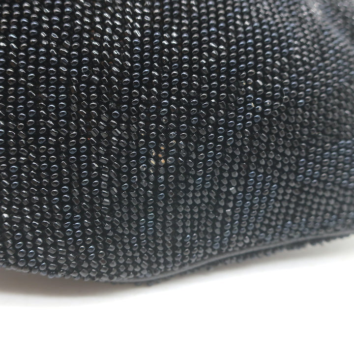 Gucci Tom Ford Tassel Chain Strap Beaded Mini Evening Bag Black