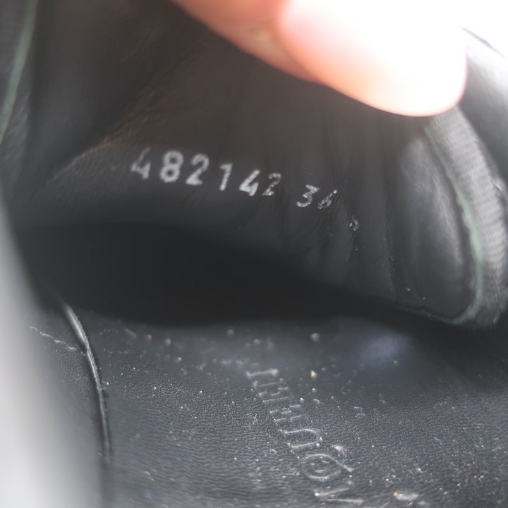 Alexander McQueen Velvet Oversized Sneakers Black Size 36