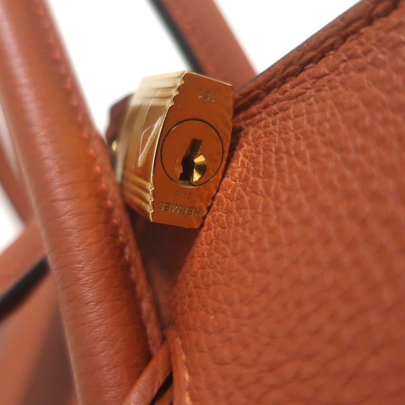 Hermes 2016 Birkin 35 Cuivre Veau Togo Calfskin Leather Gold Hardware