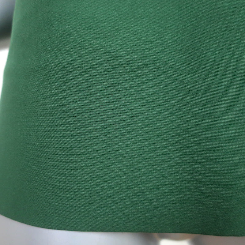 Marni Pleated-Back Top Green Cotton Size 40 Half-Sleeve Blouse