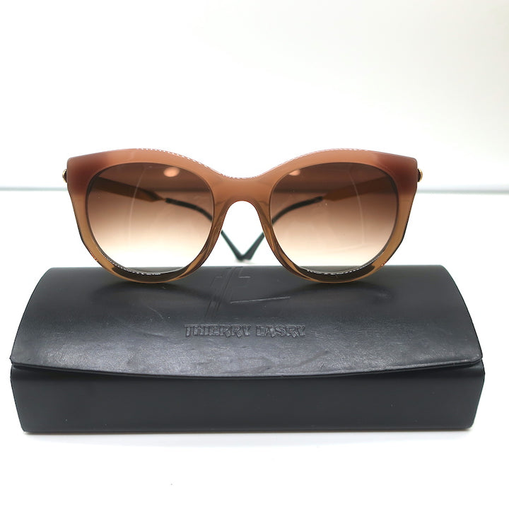Thierry Lasry Lively Cat Eye Sunglasses Brown Gradient 063