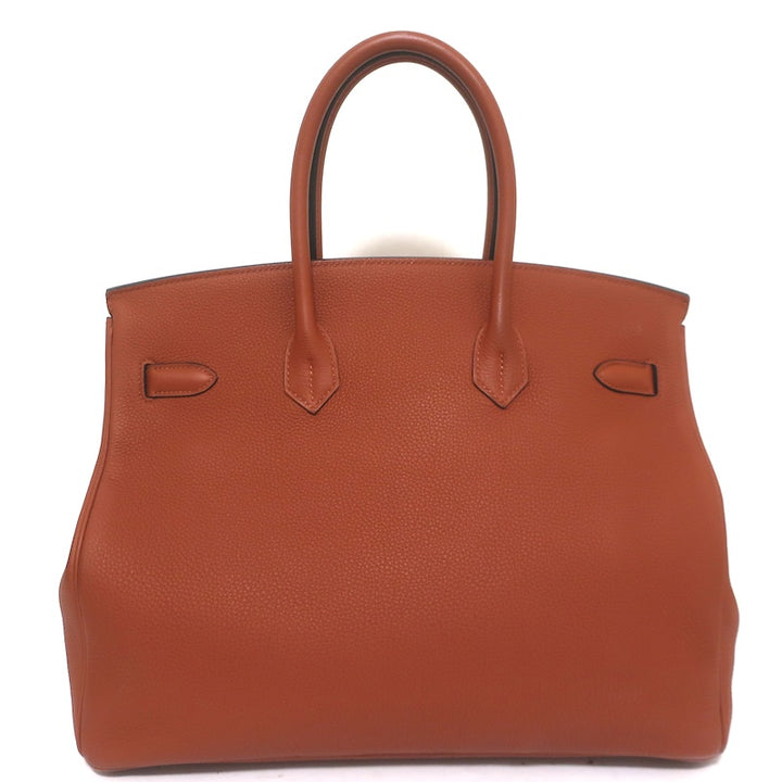 Hermes 2016 Birkin 35 Cuivre Veau Togo Calfskin Leather Gold Hardware