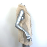 Graham & Spencer Rabbit Fur Vest Ivory Size Small