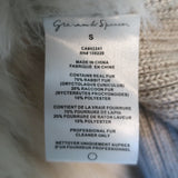 Graham & Spencer Rabbit Fur Vest Ivory Size Small