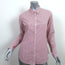 Nili Lotan Pinstripe Shirt Red/White Cotton Size Small Long Sleeve Top