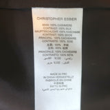 Christopher Esber brown cashmere and satin maxi dress, size XS, pre-owned luxury with authentic designer details